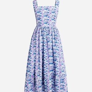J. Crew Liberty Floral Dress in Blue and Purple